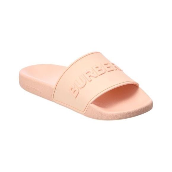 Burberry Logo Rubber Slide, Peach Pink Size EU 40 / US 10 New in box - Picture 4 of 9